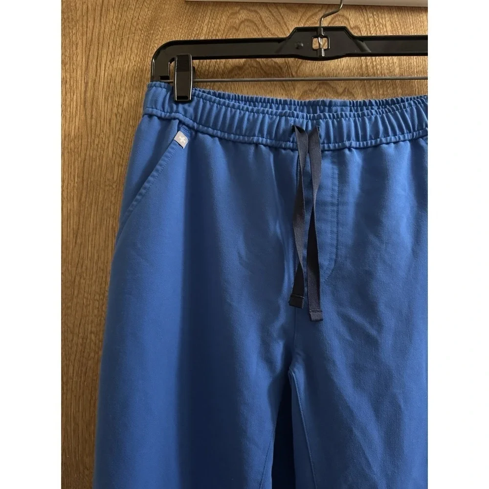 FIGS Tansen Jogger Pants Men's Size S/T Royal Blue  Scrub Medical Scrunch Leg